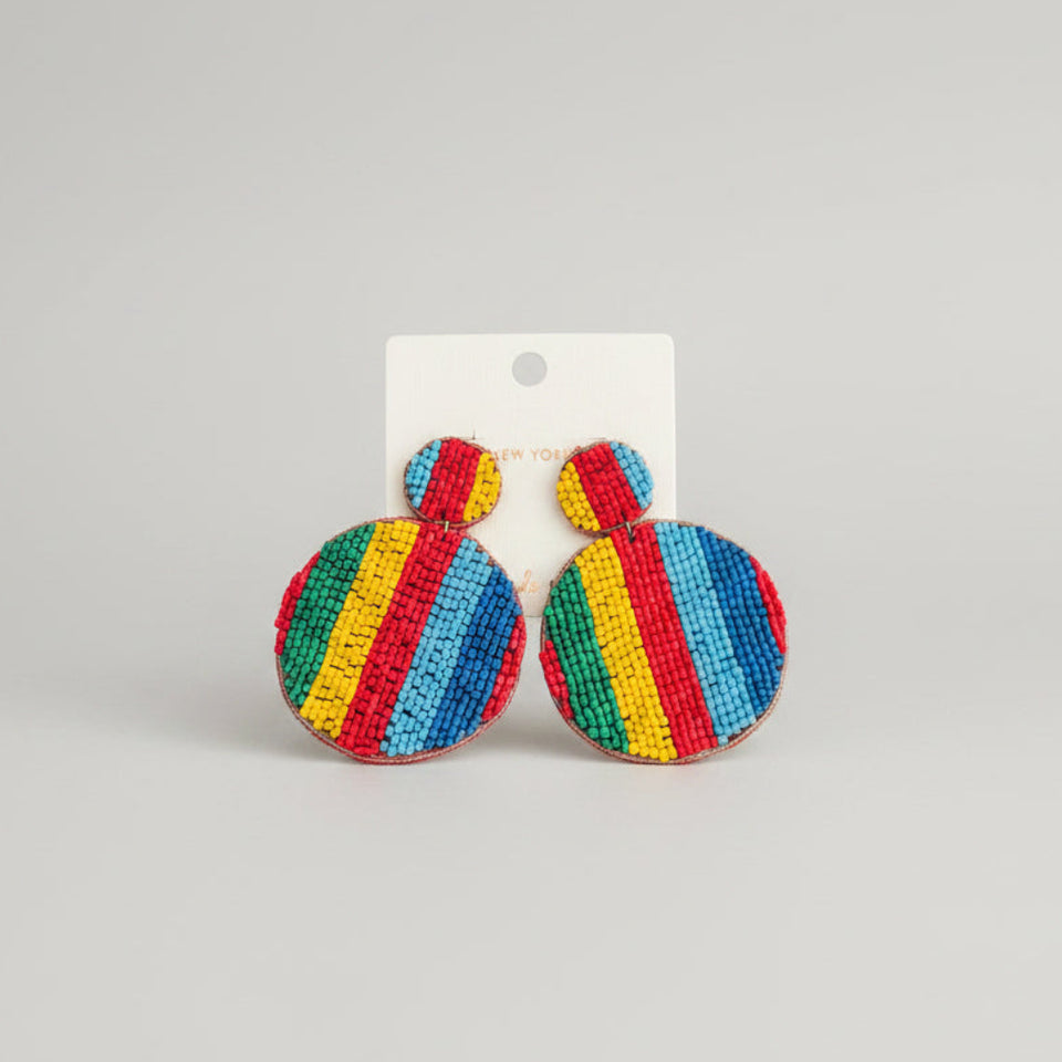 Happy Hue Beaded Earrings - ReservedChic