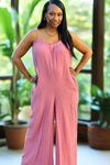 Blissful Pink Jumpsuit