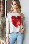 Sequin Heart Top