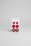 Pink Stud Beaded Earrings - ReservedChic