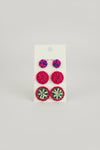 Pink Stud Beaded Earrings - ReservedChic
