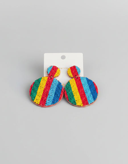 Happy Hue Beaded Earrings - ReservedChic