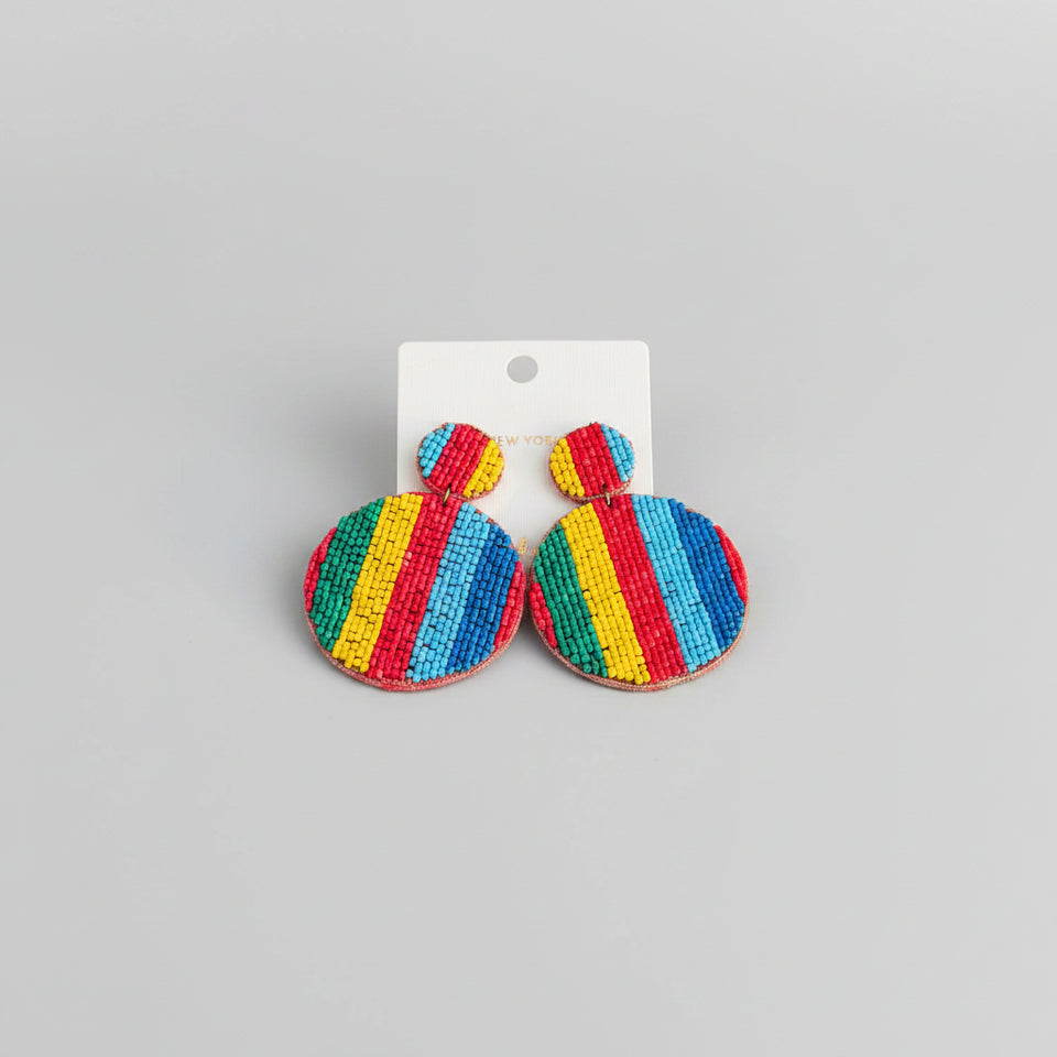 Happy Hue Beaded Earrings - ReservedChic