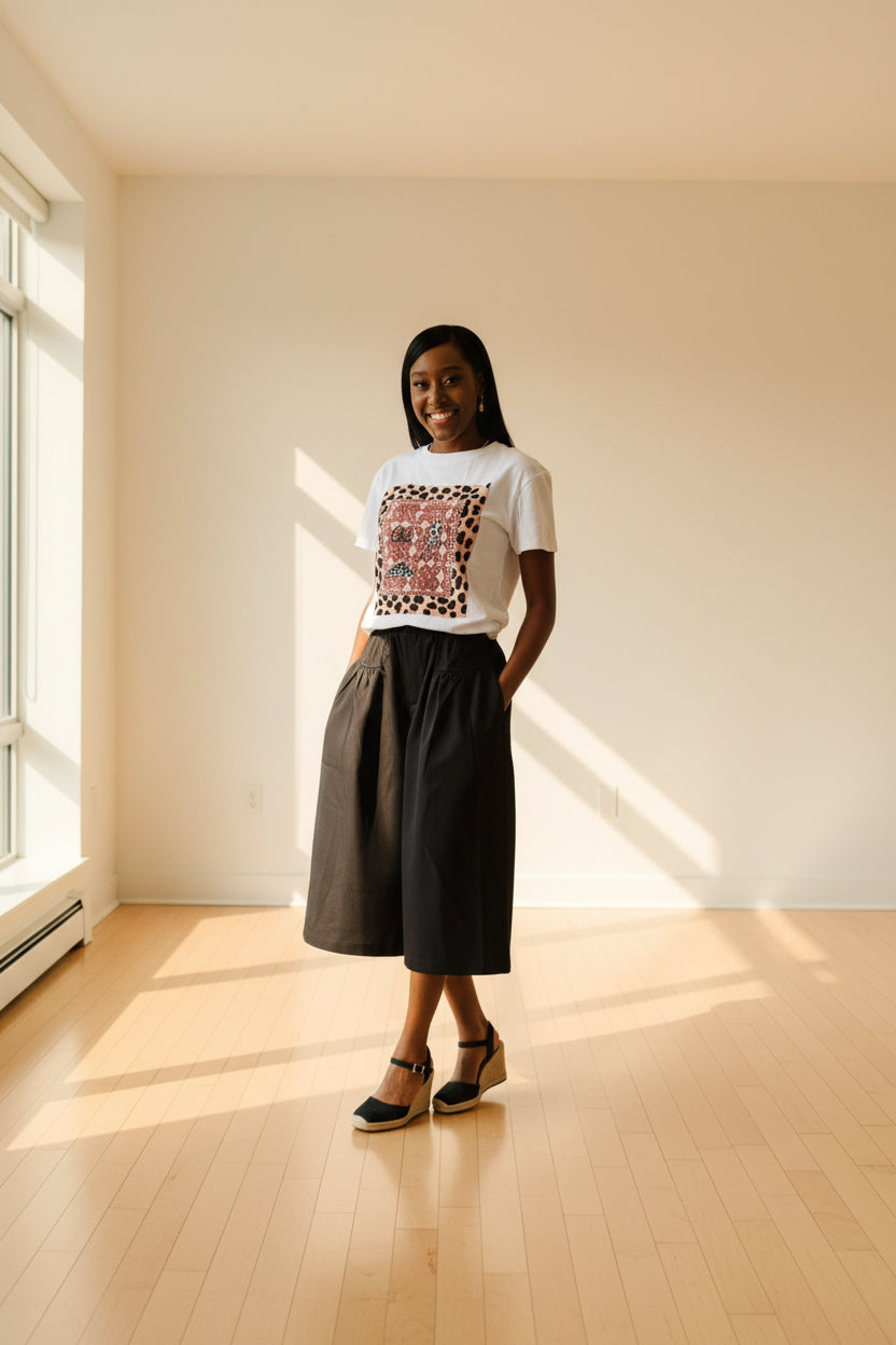 Chic Leopard Heel Graphic Tee