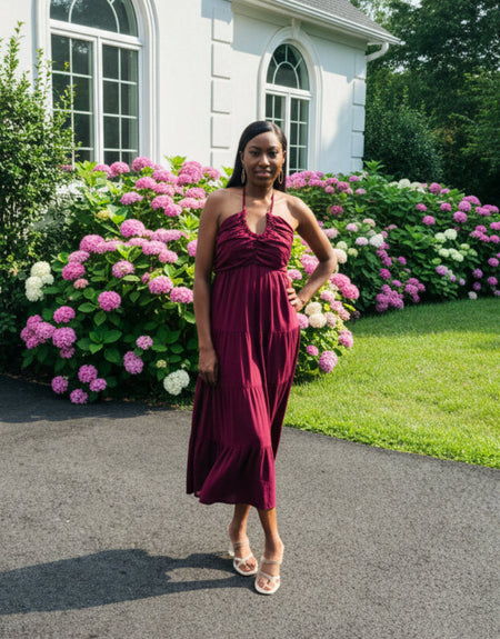 Adele Maxi Dress - EggPlant