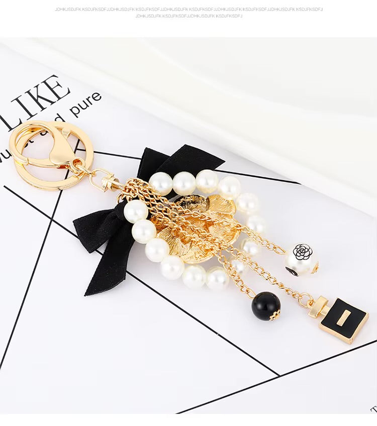 Camellia Luxe Bag Charm