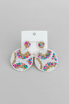 Baseball Candy Beaded Earrings - ReservedChic