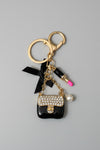 Mini Chain Purse Bag Charm- Black - ReservedChic