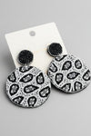 Boho Black Beaded Earrings - ReservedChic