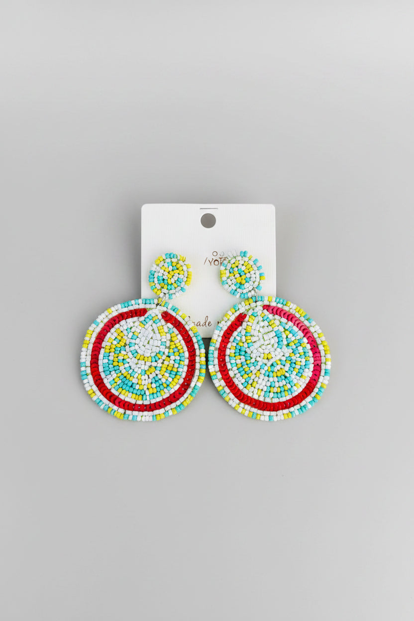 Gardenia Luxe Beaded Earrings - ReservedChic