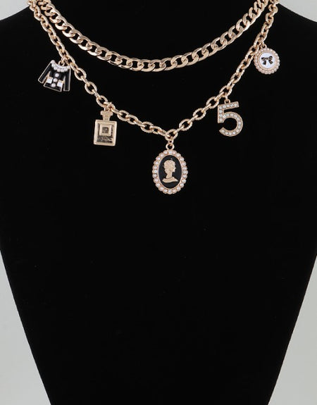 Double Luxury Charm Necklace