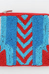 Southwest Beaded Coin Purse - Red - ReservedChic