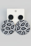 Boho Black Beaded Earrings - ReservedChic