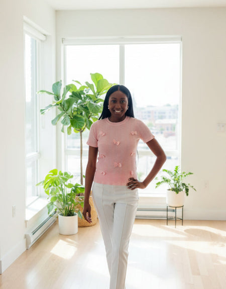 Pink Luxe Bow Top