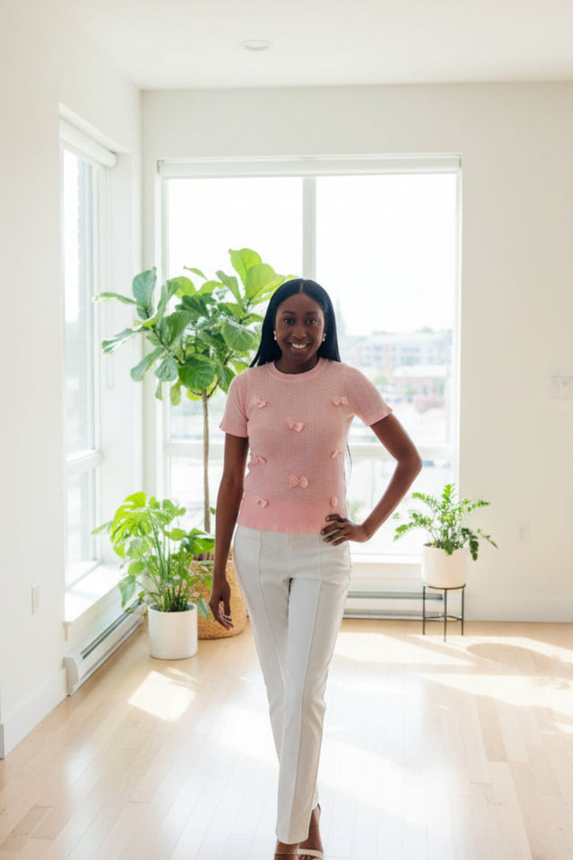 Pink Luxe Bow Top