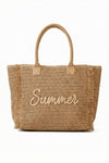 Summer Beach Tote Bag - Tan - ReservedChic