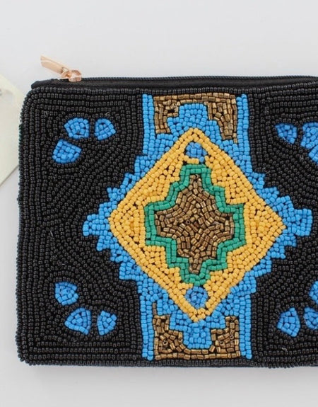 Southwest Chic Beaded Coin Purse - ReservedChic