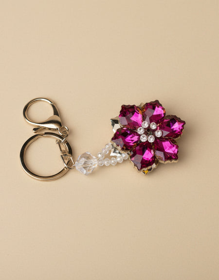 Flowerflex Crystal Bag Charm