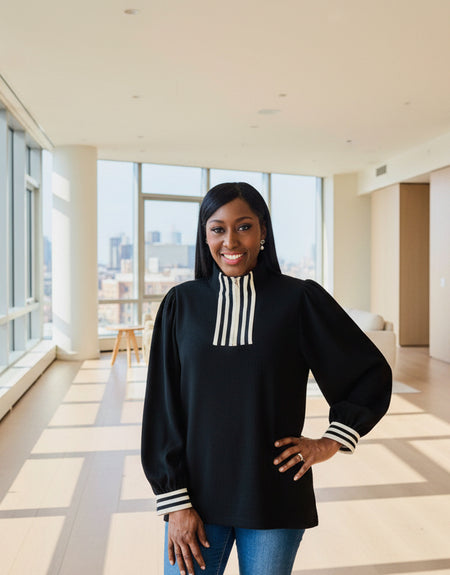 City Luxe Puff Sleeve Top - ReservedChic