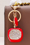 Crystal Red Apple Bag Charm
