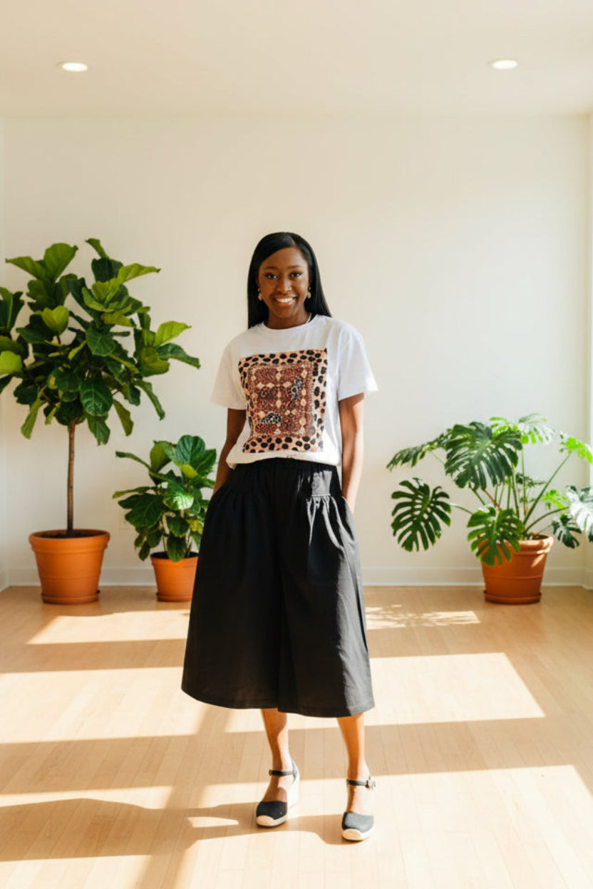 Chic Leopard Heel Graphic Tee