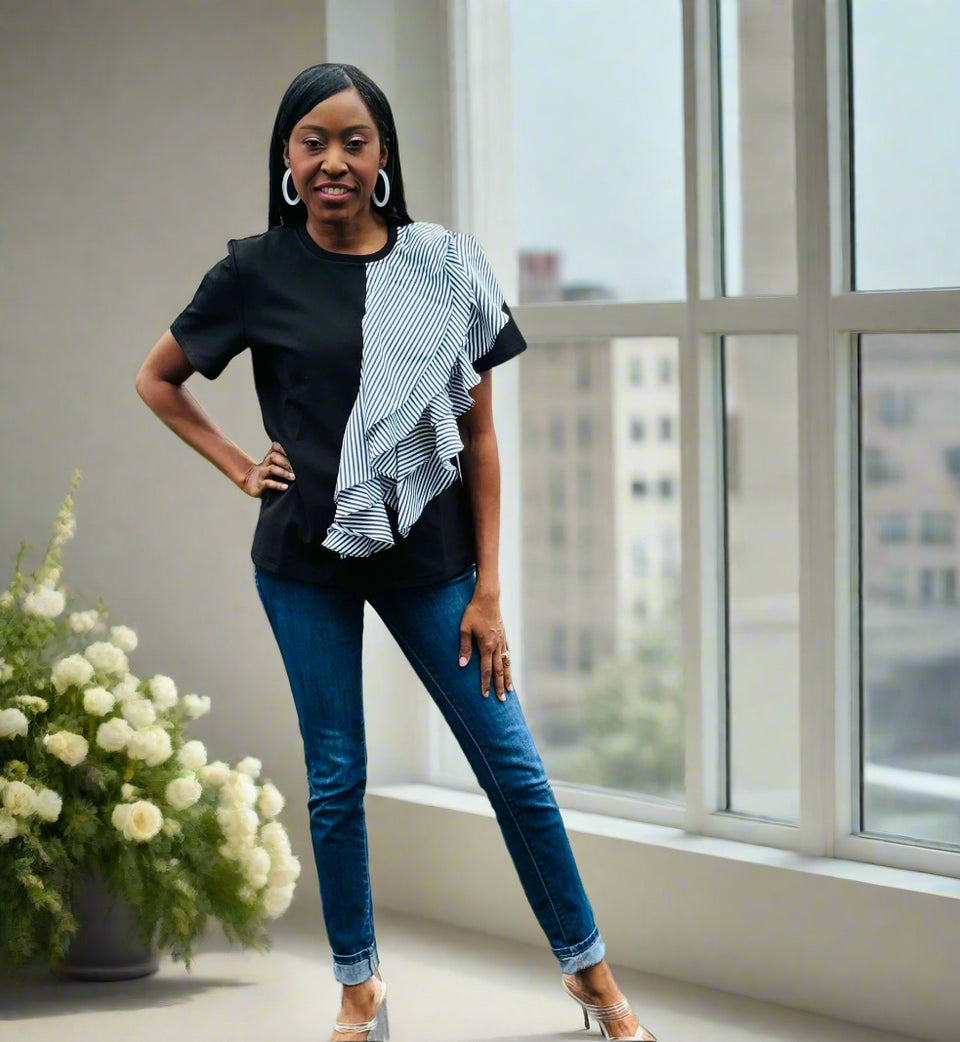 Luxe Echo Ruffle Top