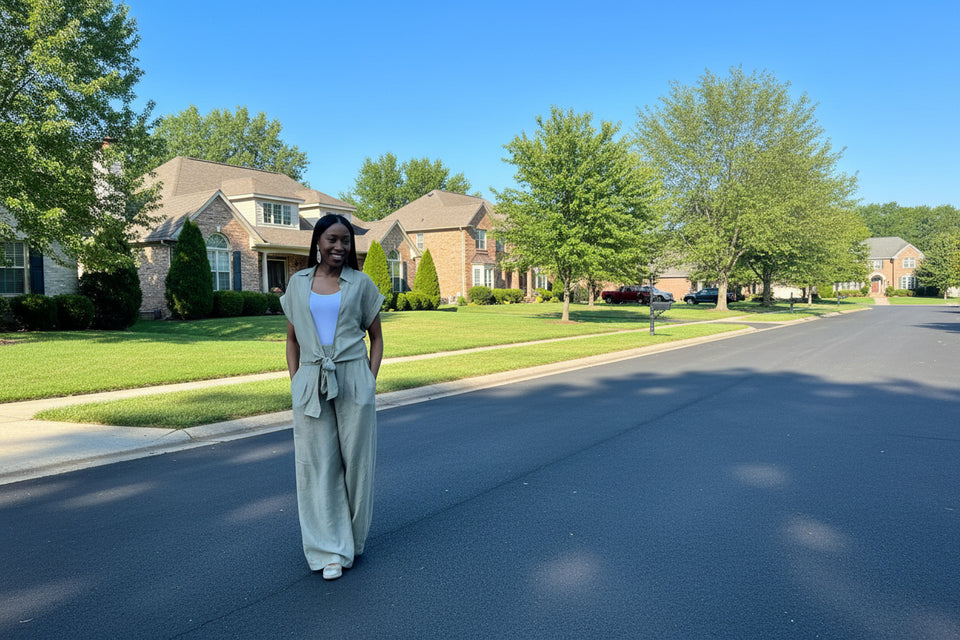 Her Way Pant Set (Olive)