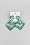 Sasha Triangle Beaded Earrings