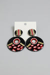 Tribal Print Beaded Earrings