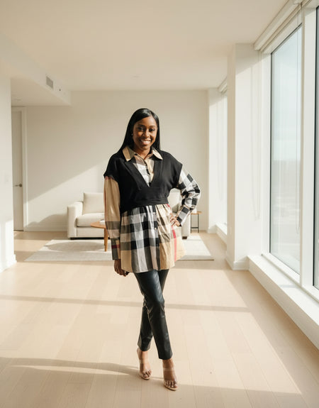 Gigi Plaid Shirt Dress