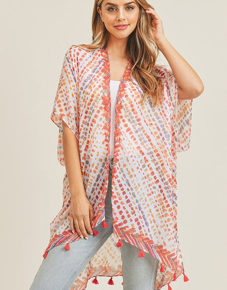 Summer Dash Kimono -Red - ReservedChic