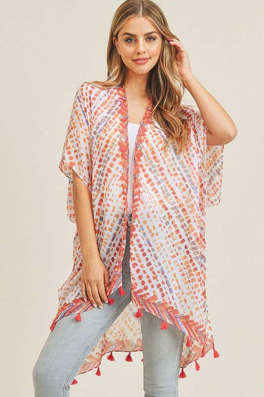 Summer Dash Kimono -Red - ReservedChic
