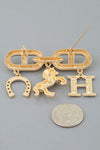 Horseshoe Chain Brooch
