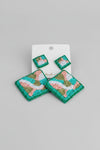 Sasha Triangle Beaded Earrings