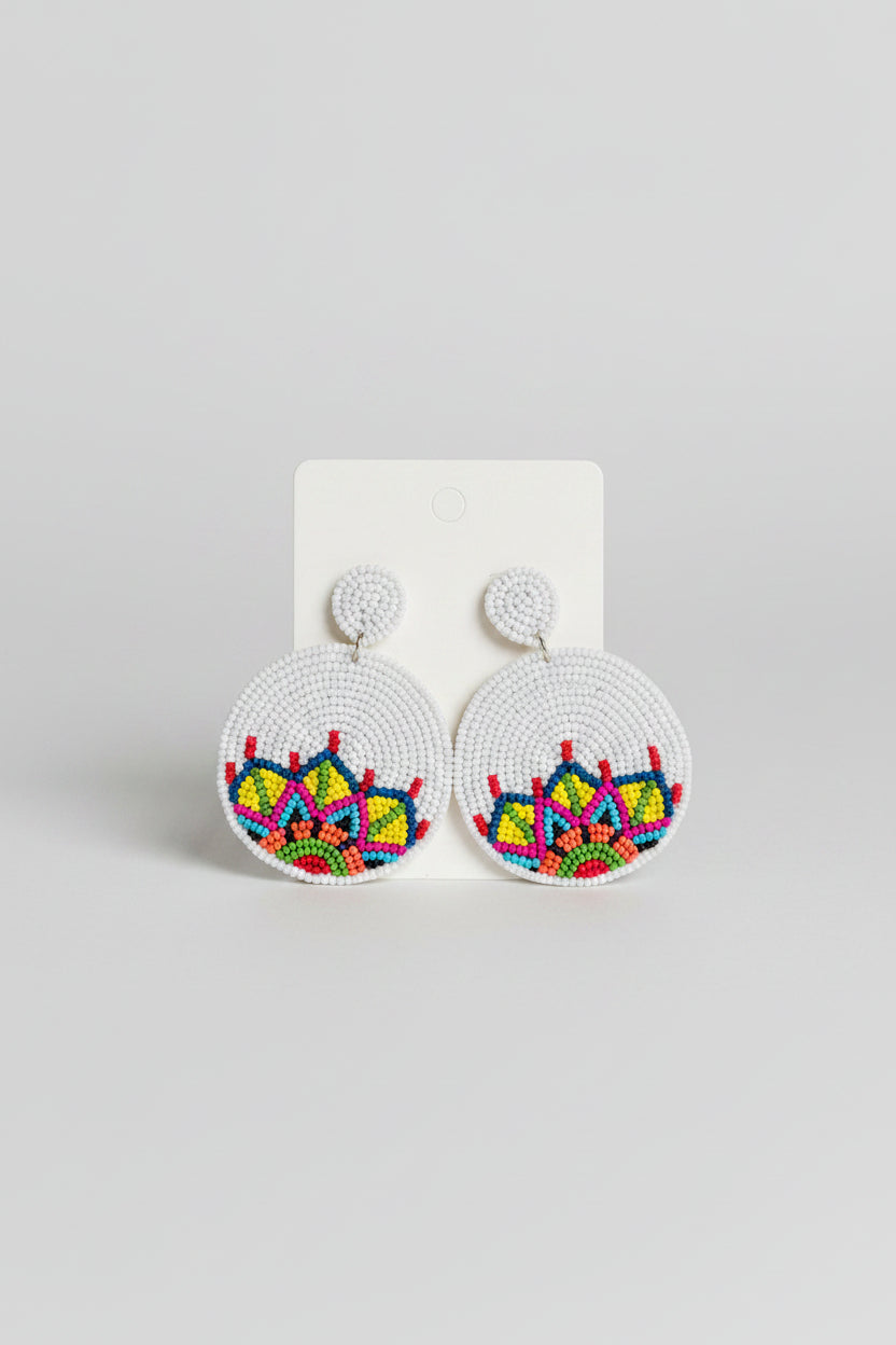 Festive Beaded Earrings - ReservedChic