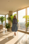 Milan Bubble Midi Skirt