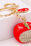 Crystal Red Apple Bag Charm