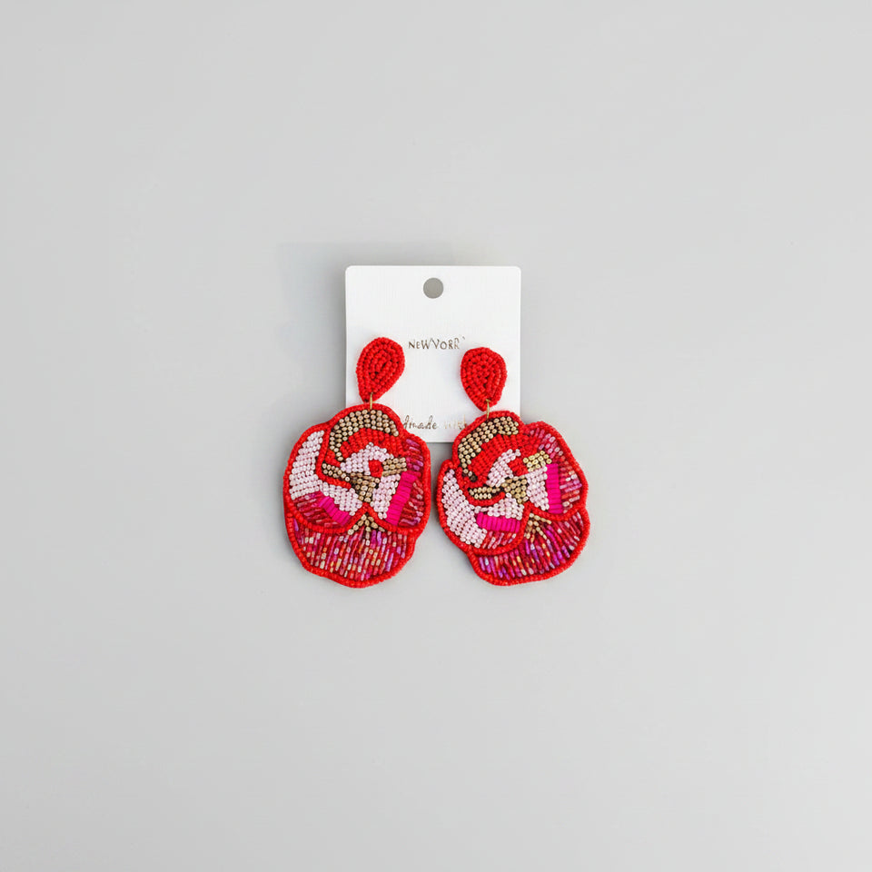 Elegant Flower Bead Cluster Earrings - ReservedChic