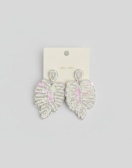 Tropic Leaf Beaded Earrings - ReservedChic