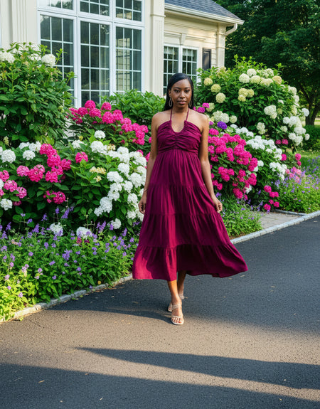 Adele Maxi Dress - EggPlant