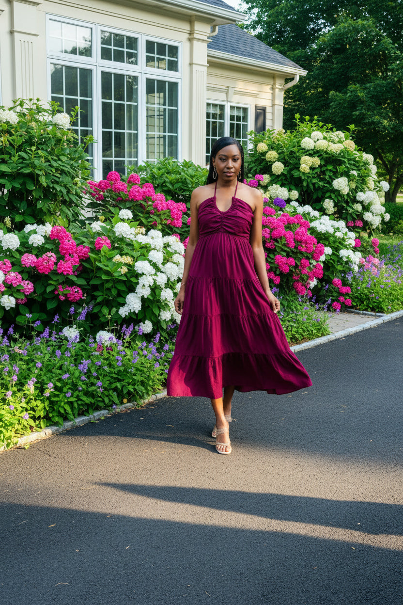 Adele Maxi Dress - EggPlant