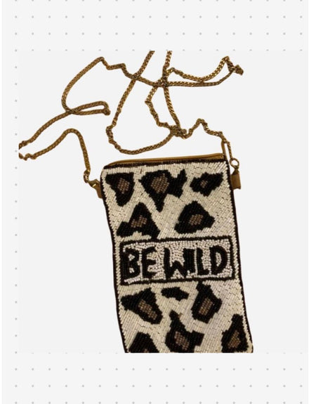 Be Wild Beaded Cell Phone/Crossbody
