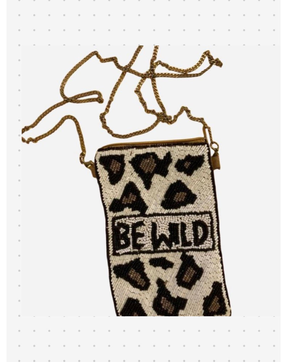 Be Wild Beaded Cell Phone/Crossbody