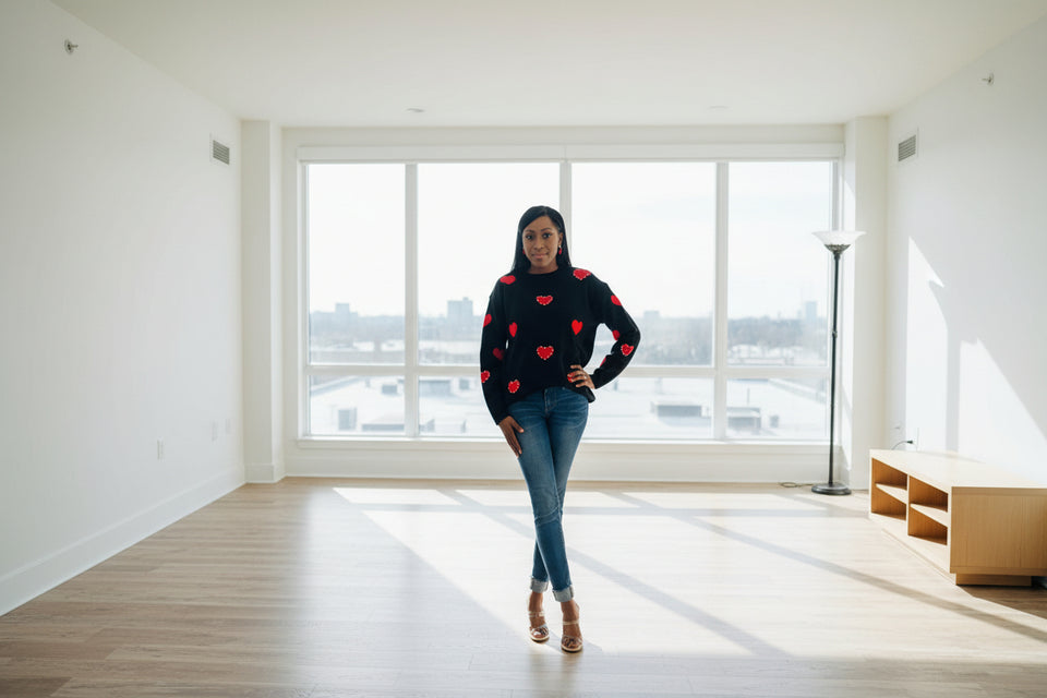 Heartbeat Embellished Sweater