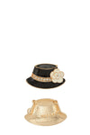 Hat and Flower Brooch