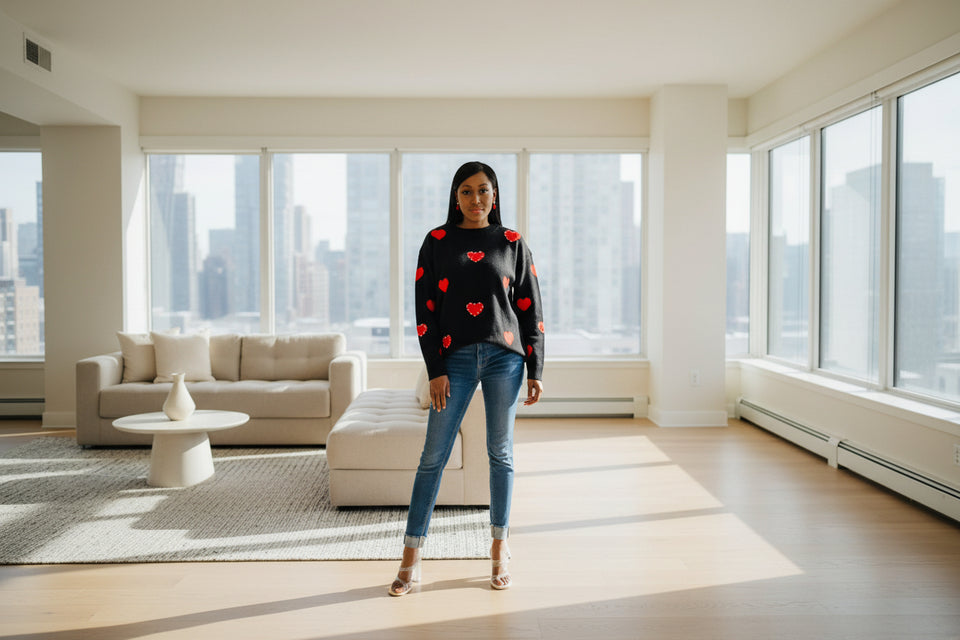 Heartbeat Embellished Sweater