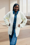 City Chic Sweater Shacket - Cream