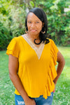 Sunset Ruffle Top