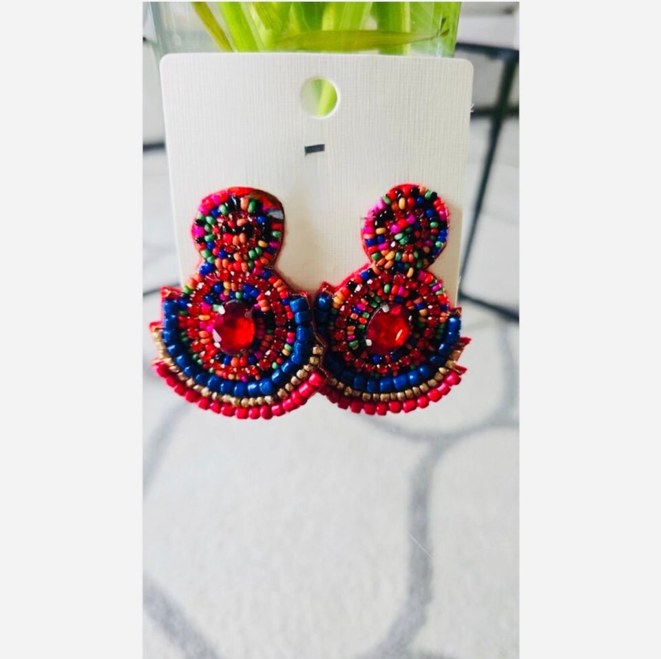 Princess Beaded Earrings