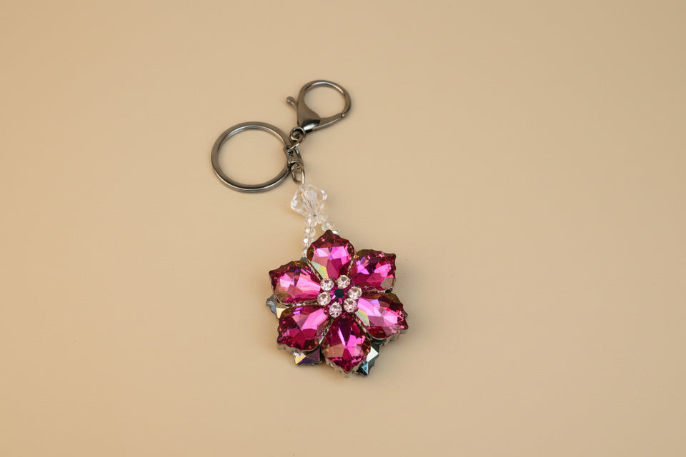 Flowerflex Crystal Bag Charm